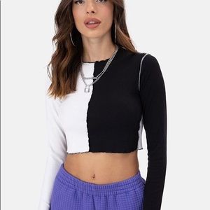 Ripples color block tee